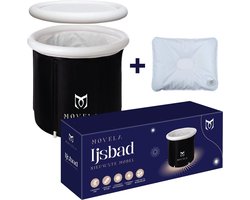 Movela IJsbad- Ice bath - Opblaasbaar ijsbad - Zitbad -Tubble - Ligbad opvouwbaar volwassenen - Opvouwbaar bad XXL - Inclusief E-book, Deksel, Afdekhoes, Handpomp