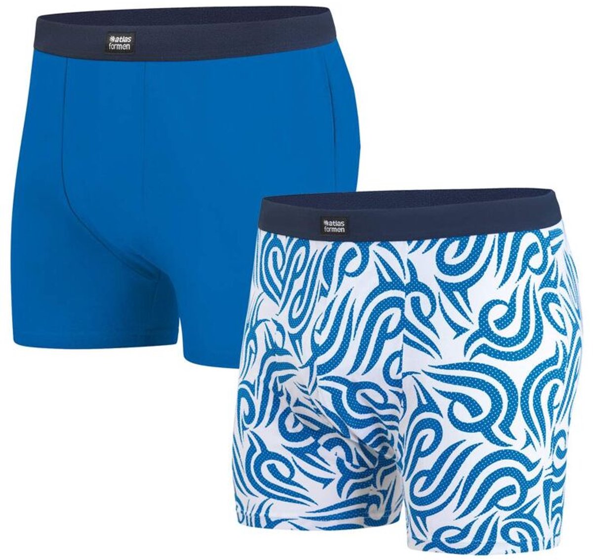 ATLAS FOR MEN - Set van 2 stretchboxershorts - Heren - Verkrijgbaar in grote maten - L