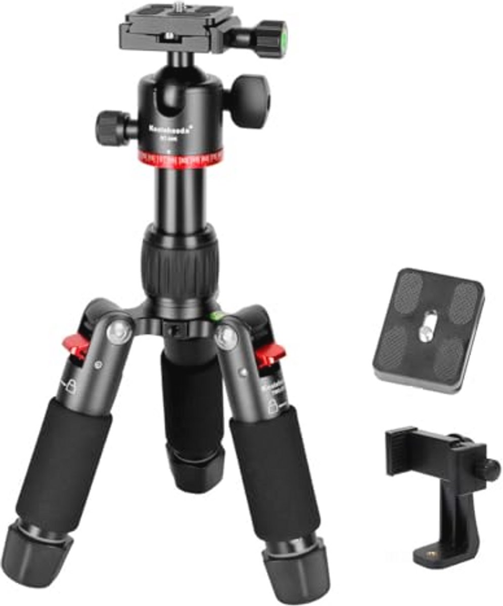 Draagbaar Mini Statief 46 cm met 360° Kogelkop voor Videocamera en DSLR