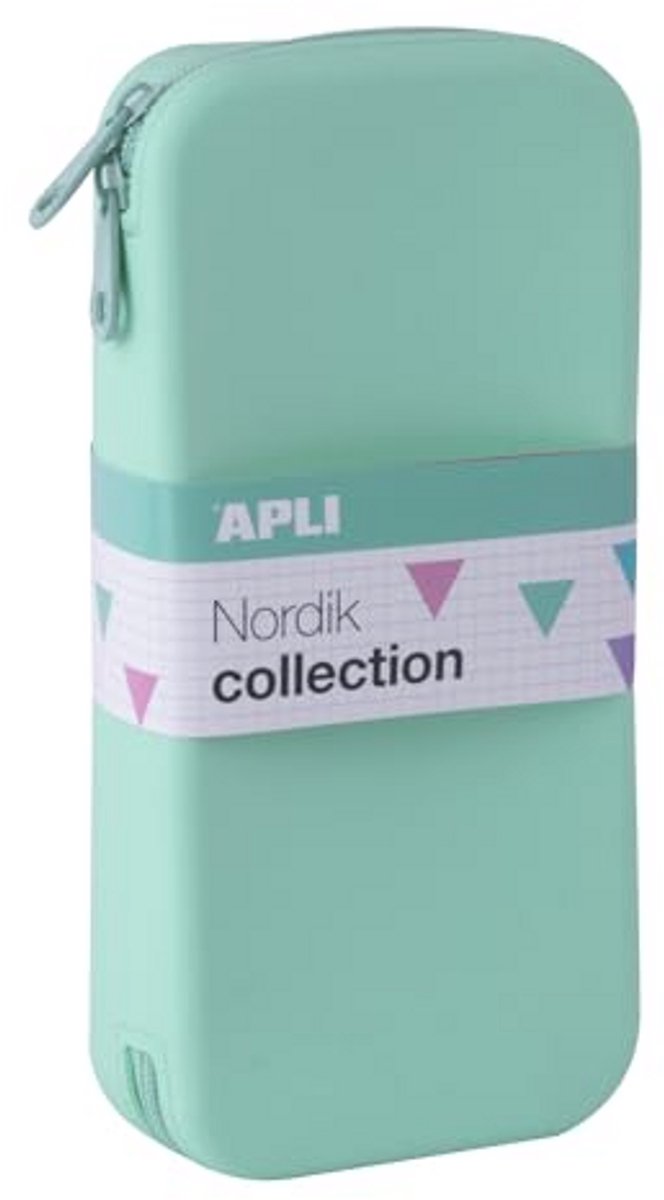 APLI 20413 - siliconen etui XL plat Noordiek groen