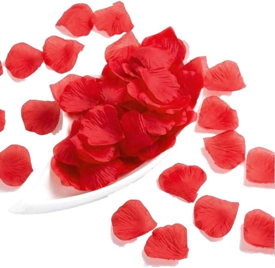 Heppie Love Rode Rozenblaadjes 100 Stuks Valentijn Huwelijk Romantiek Bruiloft Wedding Liefde Decoratie Aanzoek