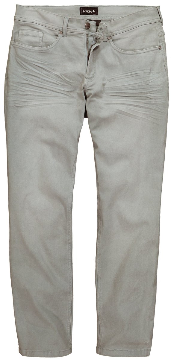 Men Plus - Heren - Gekleurde jeans Buikfit Regular Fit 5-pocket - Munt - Maat 54