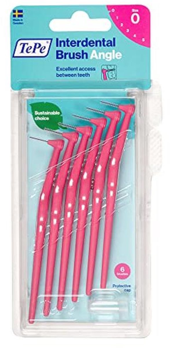 Hoekinterdentalborstels 0.4mm voor optimale mondhygiëne - 6 stuks