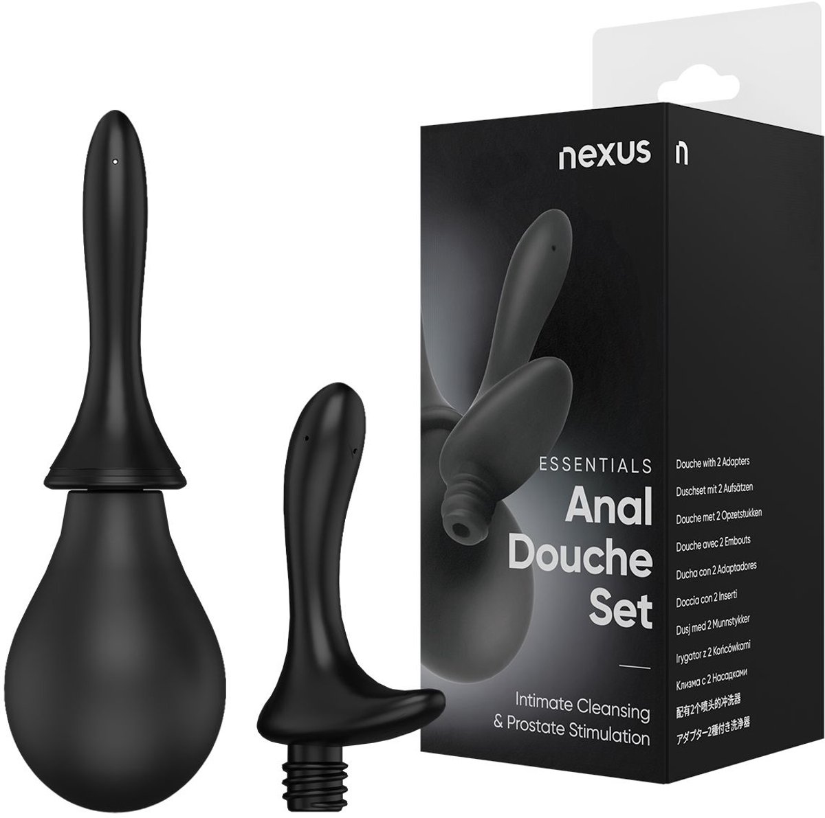 Poire à Lavement Intime Réutilisable - Silicone Noir Avec Embout (PropoDusche)