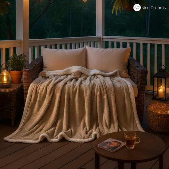 Good Nite Deken 200 x 230 cm, omkeerbare sherpa- en fleece-deken, pluizige polyester deken, zachte en warme beddekens voor thuis leven en reizen (grijs, kingsize Good Nite Deken 200 x 230 cm, omkeerbare sherpa- en fleece-deken, pluizige polyester deken, zachte en warme beddekens voor thuis leven en reizen (grijs, kingsize