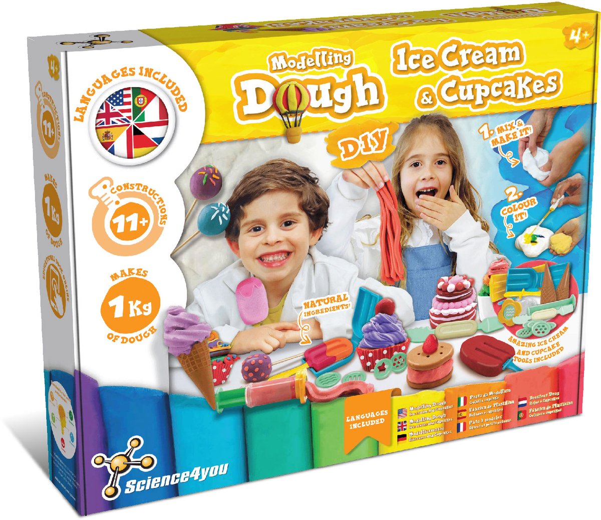 Science4You klei speelgoed ijsjes en cupcakes creatief pakket.