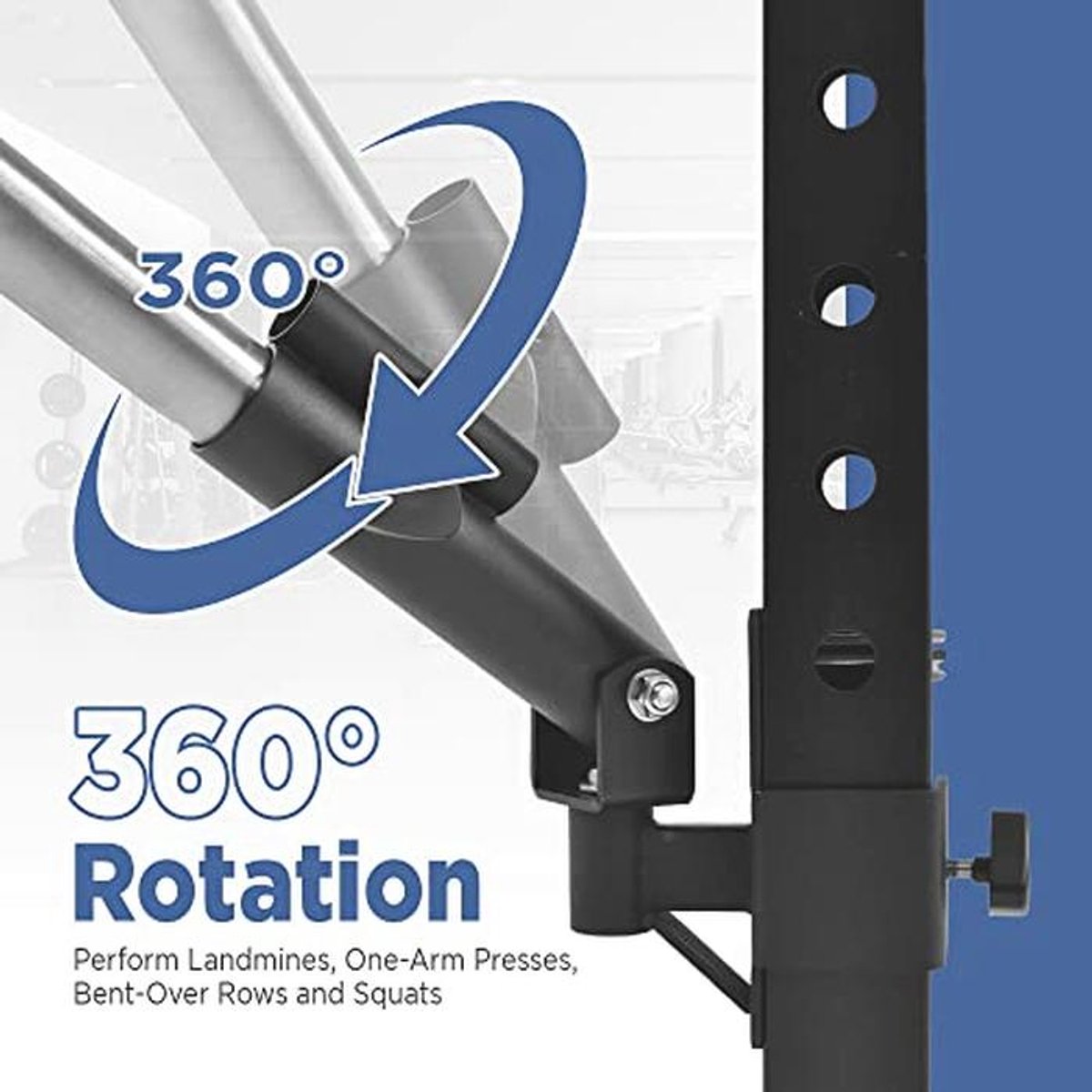 Heavy-Duty Power Rack T-Bar Landmine Attachment voor Krachttraining - Ideaal voor Deadlifts en Squats thumbnail 5