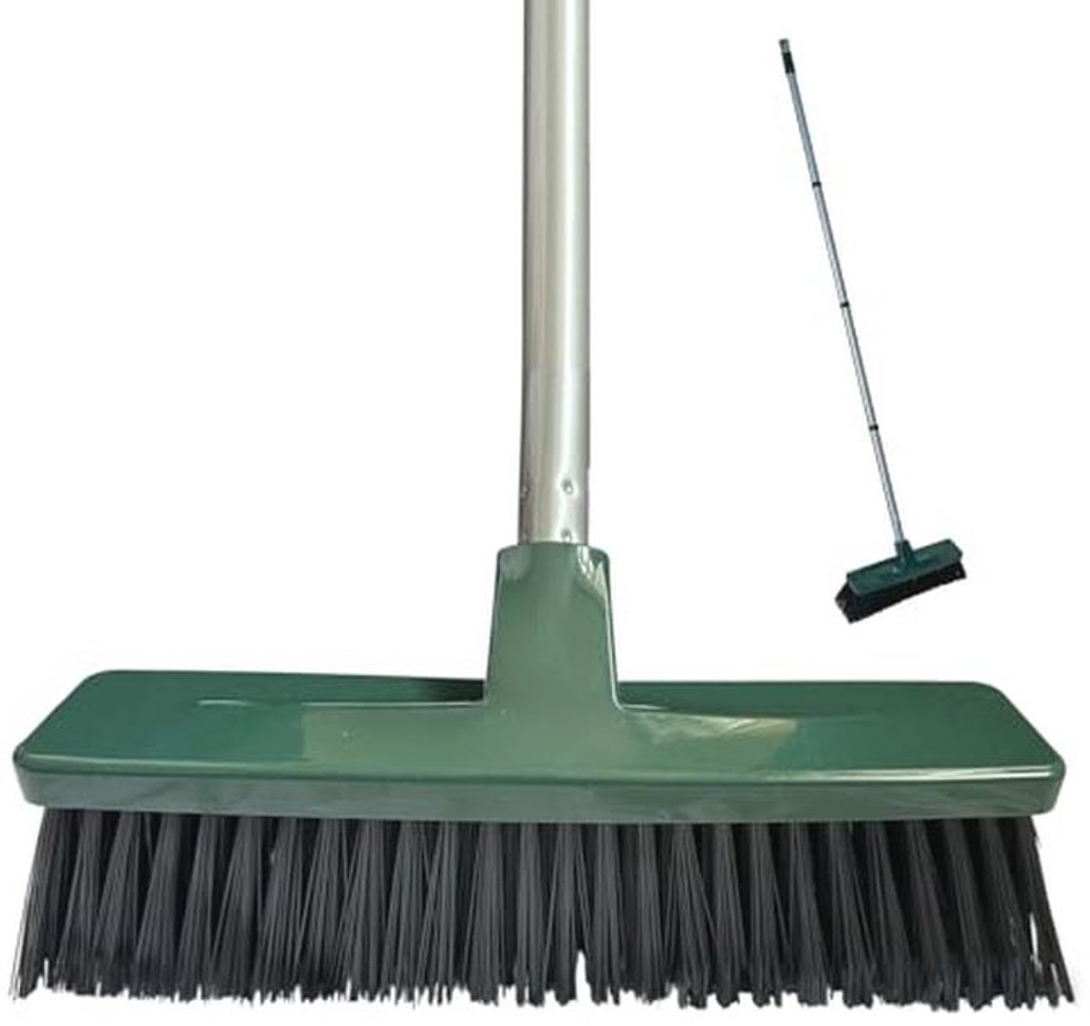Zware Tuinborstel met RVS Handvat - 12 Inch Buitenborstel voor Tuin, Oprit en Pad