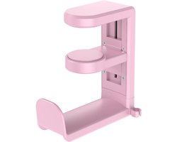longziming -Bureaublad Hoofdtelefoonhouder met Klem – 360° Draaibare Headset Stand zonder Boren – Clip-on Haak voor Koptelefoon & Accessoires – Ruimtebesparende Ophanghouder voor Bureau en Thuis