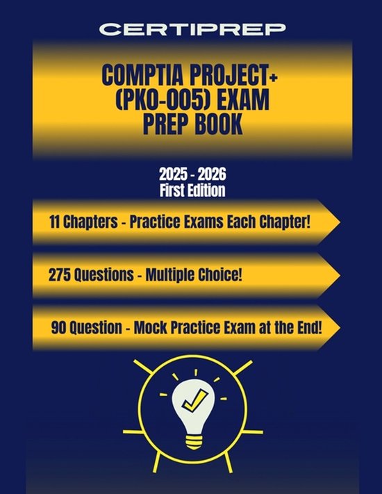 CertiPrep - CompTIA Project+ (PK0-005) Exam Prep Book 2025 - ... - cover