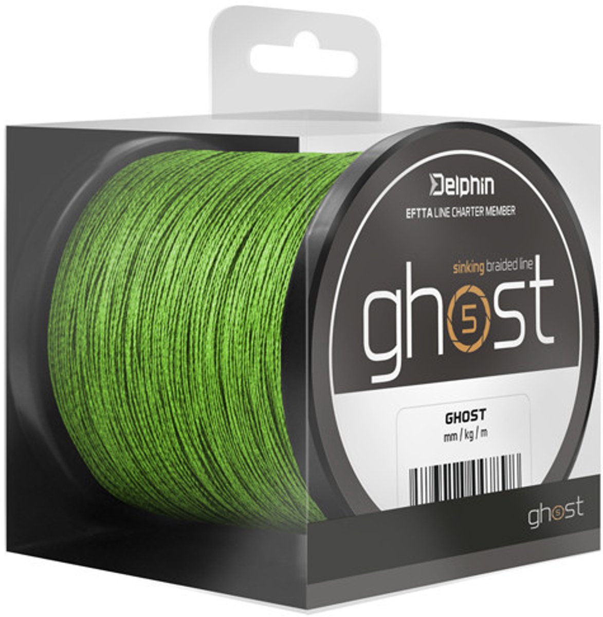 Gevlochten Lijn _ Delphin - Ghost 4+1 - Groen - 300 meter - 0.23mm