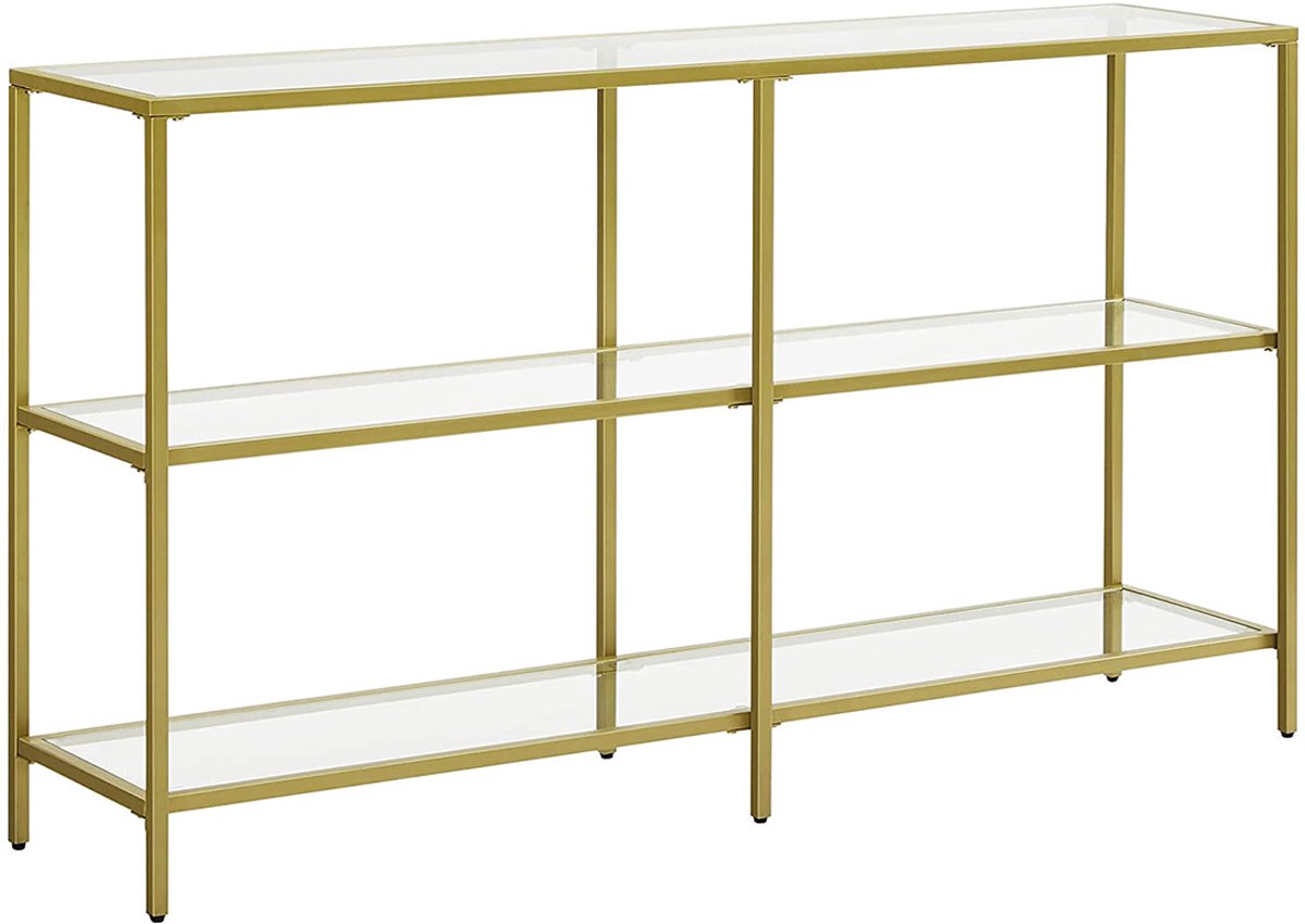 Consoletafel – 3 niveaus – Zwart
