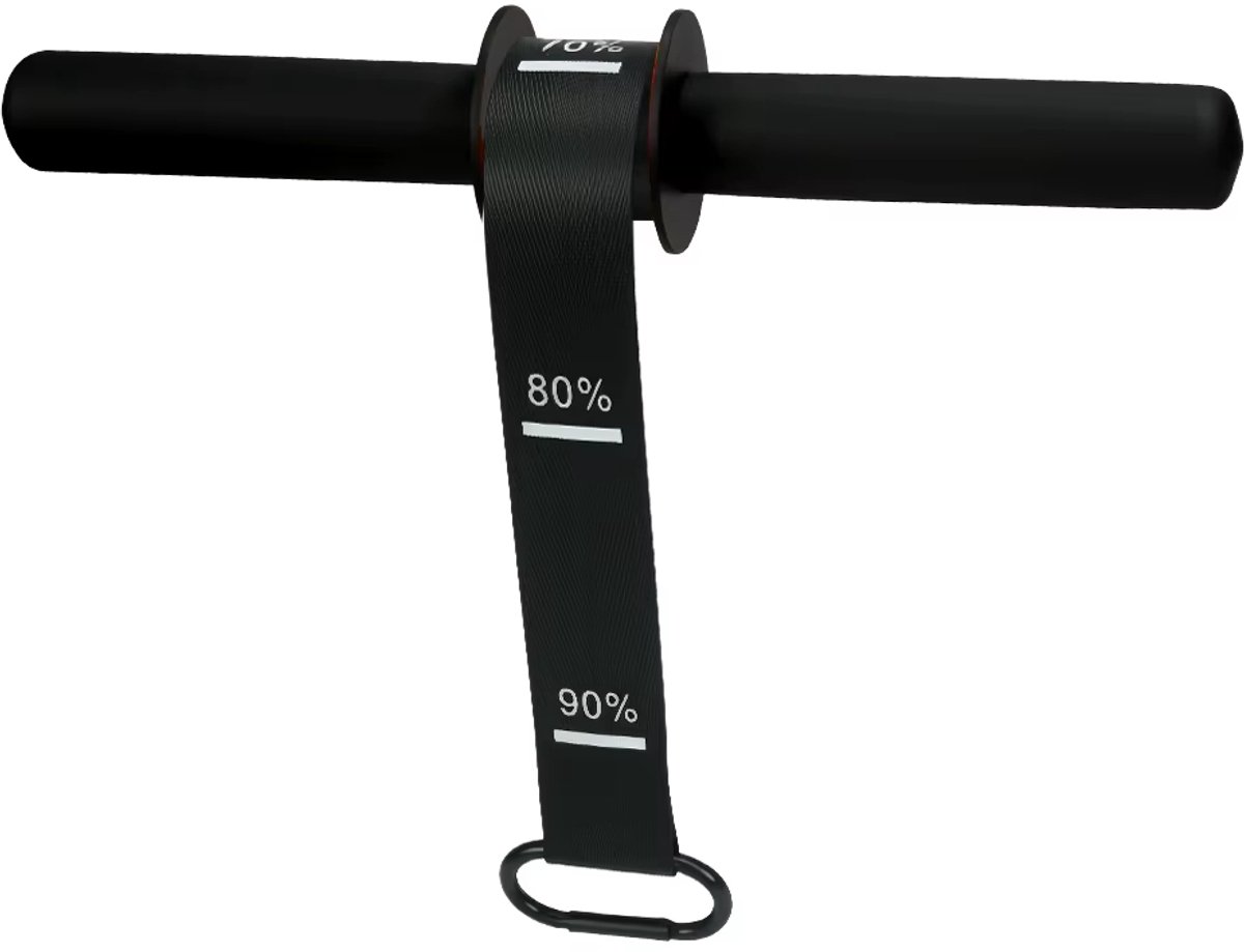 Onderarm Krachttrainer Polsroller Zwart (1,18 inch) – Antisliphandgreep, Verstelbare Riem, Duurzaam Fitnessapparaat voor Thuistraining, Krachttraining en Polsversterking