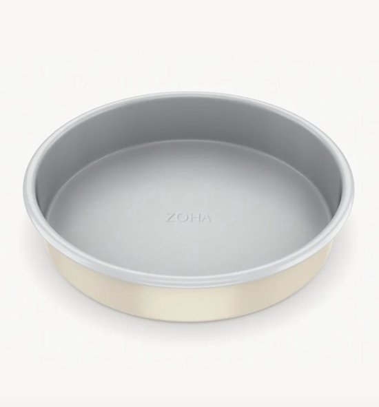 Moule à gâteau rond en céramique Zoha 24,6 cm – Sans PFAS – Antiadhésif naturel – Beige