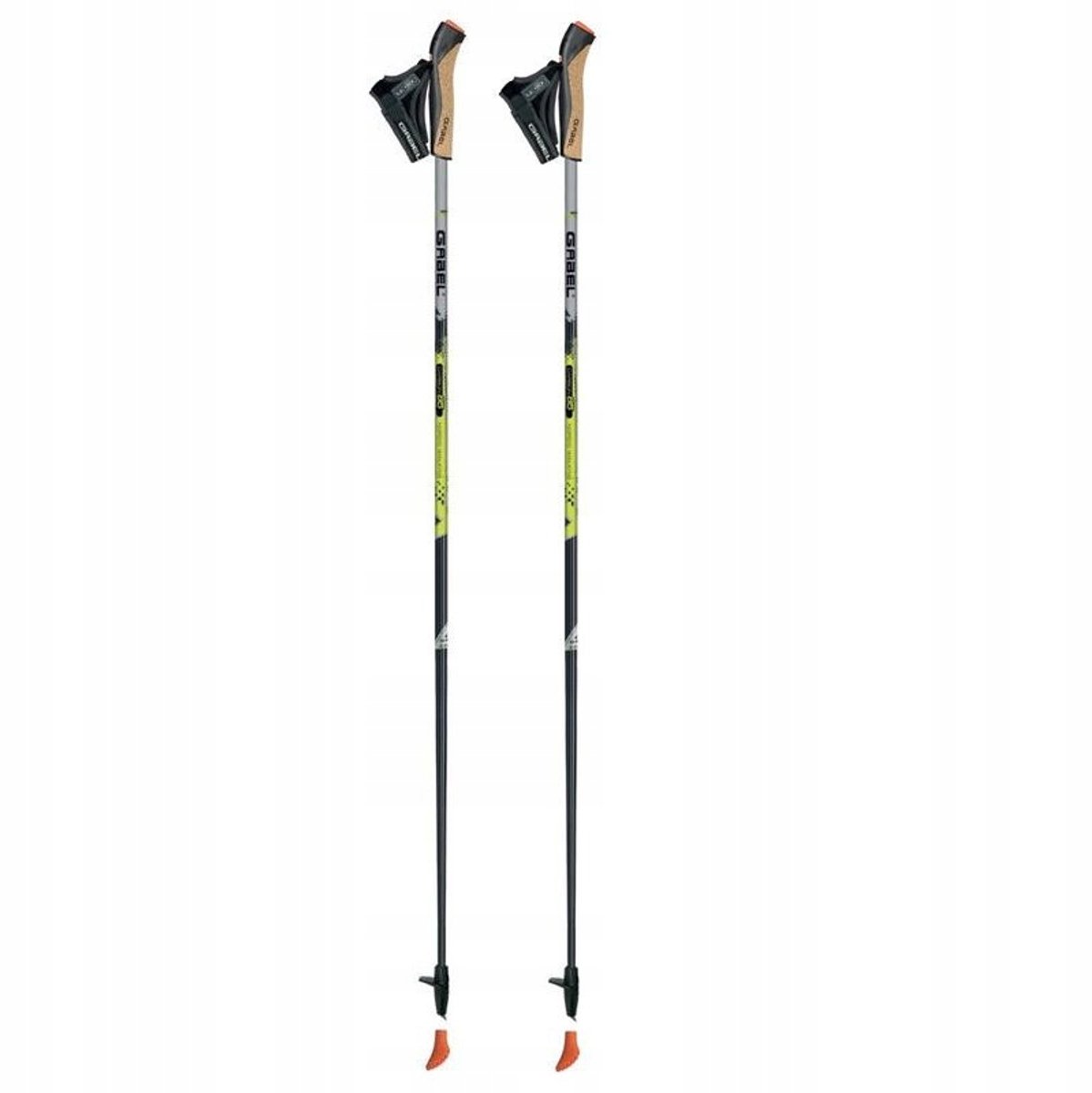 Gabel X-5 Nordic Walking Stokken Zwart/Geel 100 cm