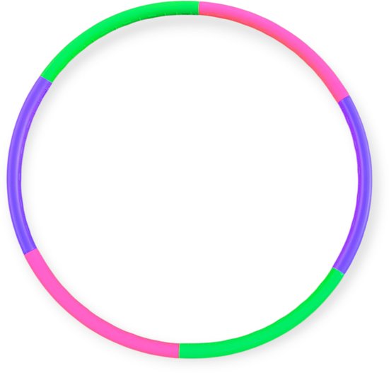 Jobber Toys HoelaHoep - kinder Hoepel - 6 delige Hula Hoop - 70cm