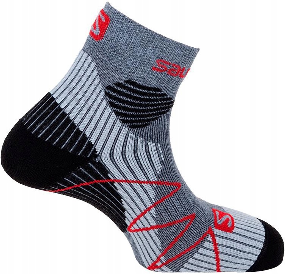 Salomon FAST WINGS Trail Running Sok Hier Grijs