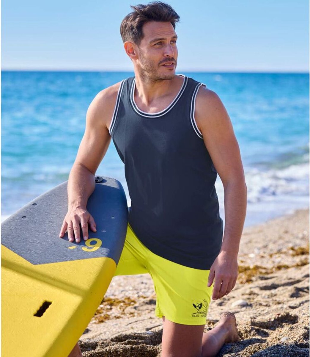 ATLAS FOR MEN - Set van 2 Microvezel Zwemshorts Waves - Heren - Verkrijgbaar in grote maten - XL