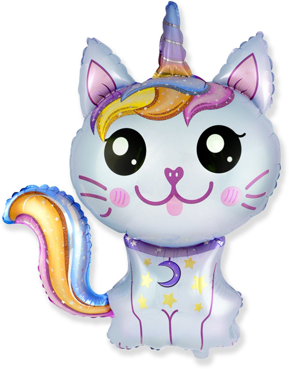 Folieballon caticorn, 88 cm