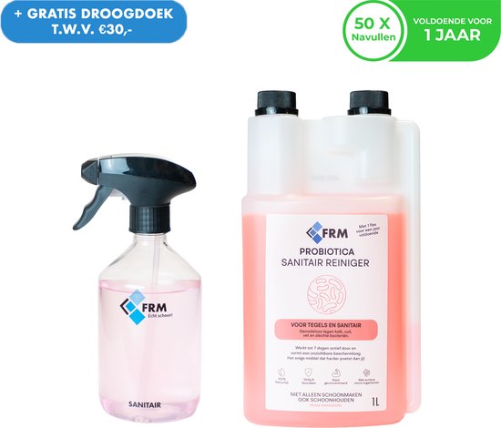 Détergent - Détergent sanitaire - Super formule concentrée + pulvérisateur - Ne vous contentez pas de nettoyer, gardez-le propre !