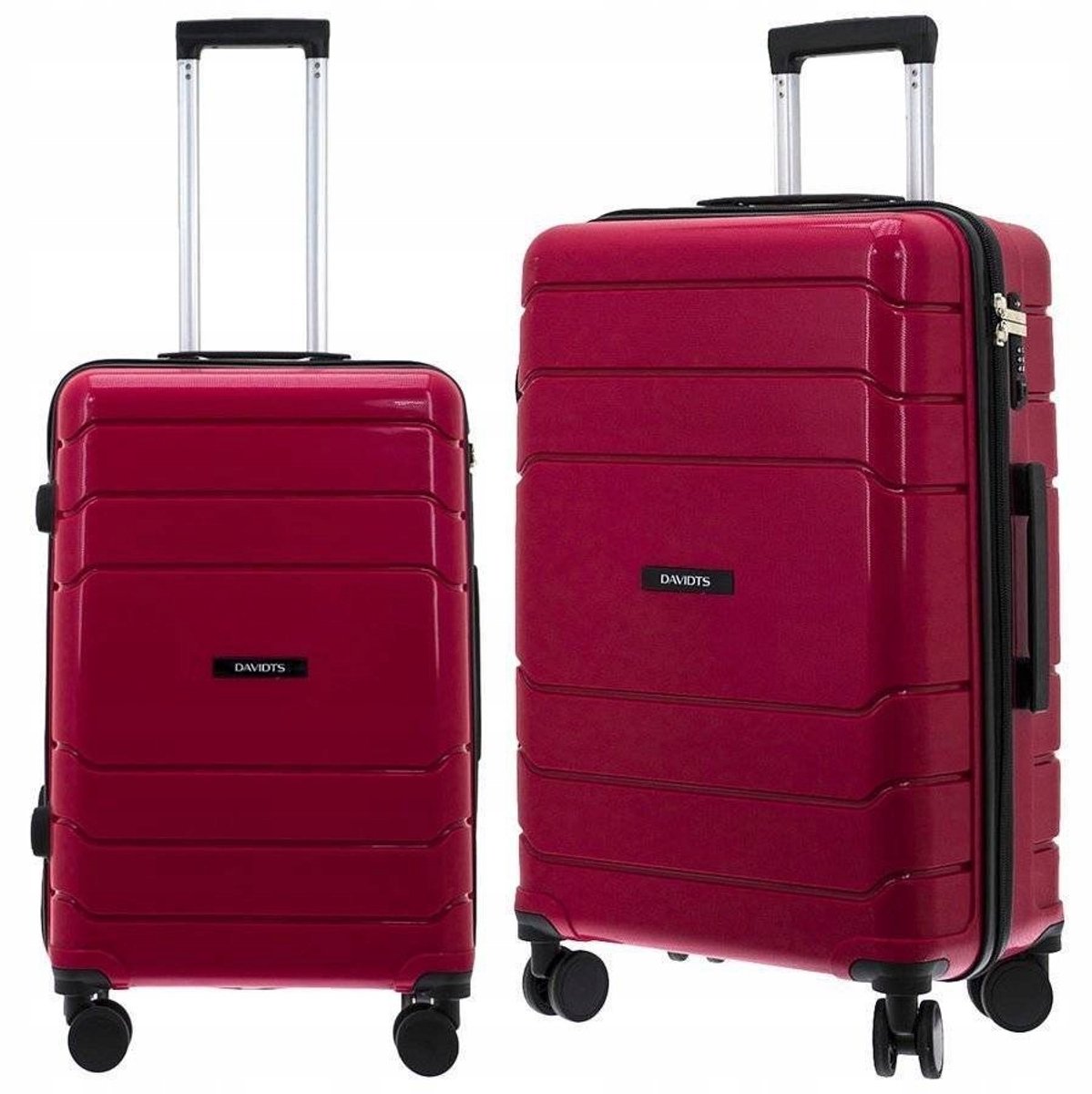 Davidt's Camino Rode Harde koffer kleine handbagagekoffer 58cm