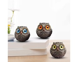 Top 10 decoraties voor in huis 2026: Set van 3 mini-uilenbeeldjes
