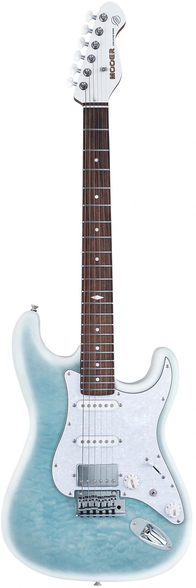 Mooer MSC40 Pro Guitar Dreamy Blue elektrische gitaar met gigbag