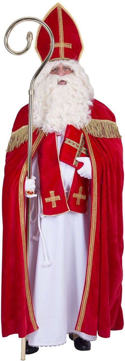 Sinterklaas Kostuum | Weldoener Sint Nicolaas | Man | One Size | Sinterklaas | Verkleedkleding
