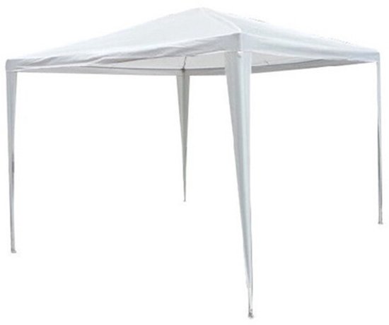 Tente de fête 3x3m budget blanc sans parois latérales