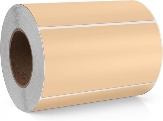 Braun ronde 100 mm puntstickers, zelfklevende markeringspunten, waterdicht, plakpunten, stickers, kleine kleurcodering, etiketten, 40 stuks