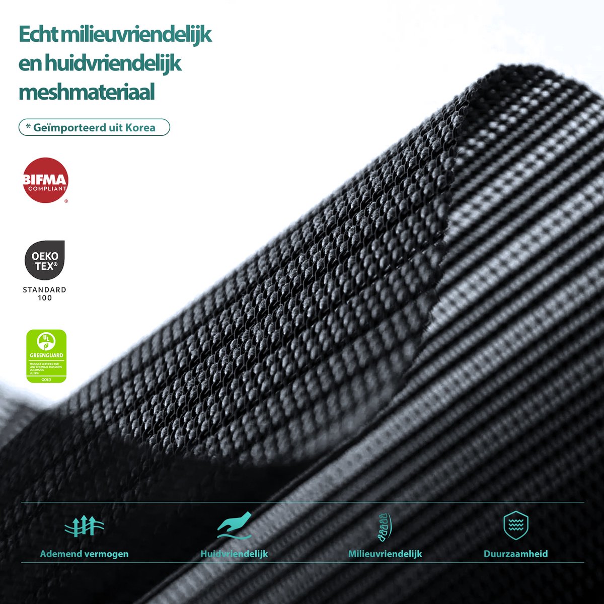 COLAMY Ergonomische Bureaustoel met 4D-armleuningen - Zwart - afbeelding 3