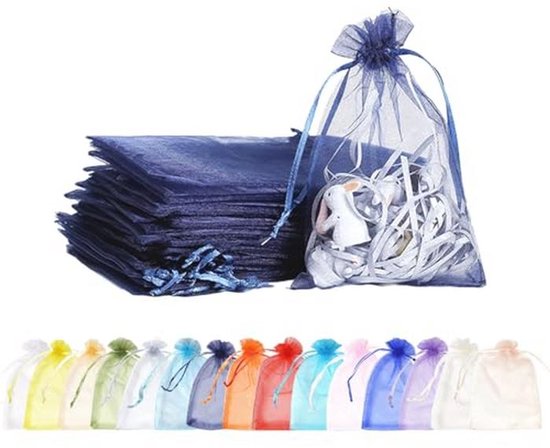 Kleine Organza Zakjes 100 Stuks Marineblauw 7 X 9 Cm kleine-organza-zakjes-100-stuks-marineblauw-7-x-9-cm