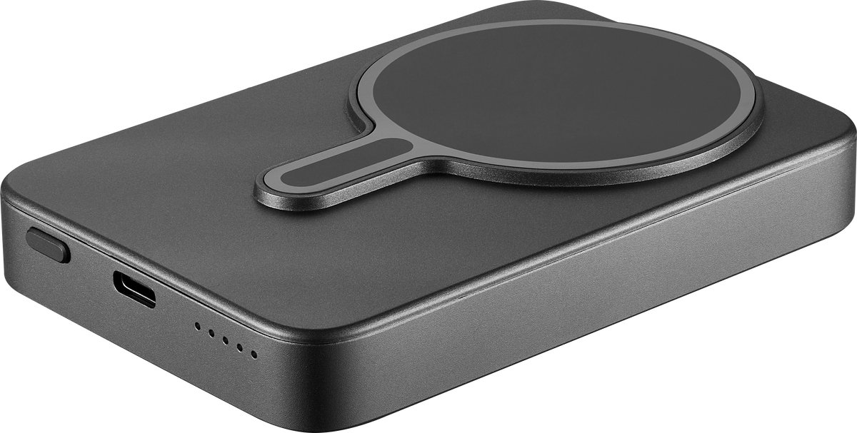 VolkanoX Powerbank - 10.000 mAh - Geschikt voor MagSafe - Draadloos opladen - Noodpakket - 22,5 Watt Snelladen - Usb C - Grijs (VKX-9031-GM)