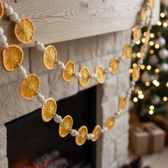 DIY kerstkrans met gedroogde sinaasappel 🍊 Geef je