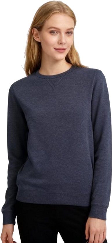 Casual Dames Sweater - Blauw - Neutraal - Trui - Lange Mouwen