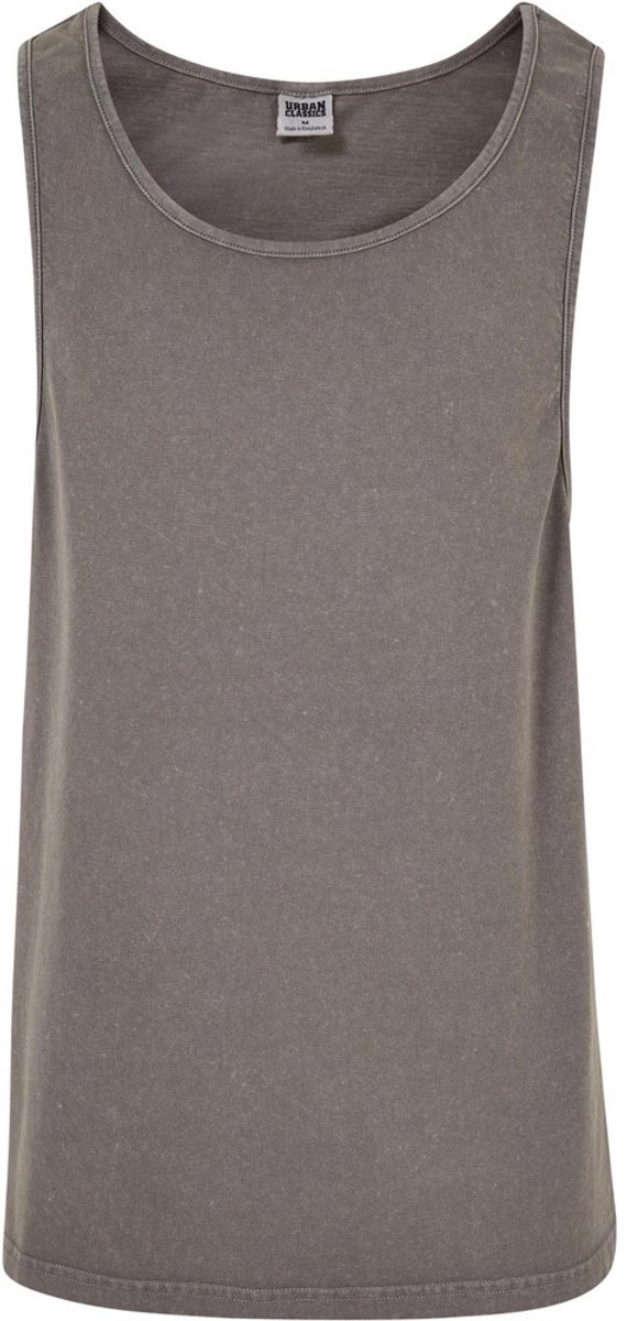Urban Classics Heavy Oversized Acid Wash Tanktop 3XL Grijs