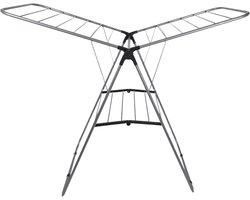 Home Deco Factory Wasrek/droogrek - grijs - metaal - 136 x 59 x 93 cm - ophangen