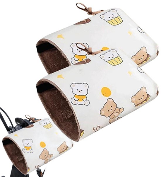 CaiTang Motorfietsstuurhandschoenen, waterdicht, bescherming, thermische handschoenen, motorfiets, moffs, handcovers, stuurhandschoenen, warme moffs, handschoen voor motorfiets, scooter