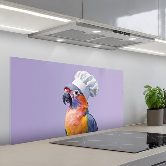 Zwart Keuken Regels Print Tempered Glazen Spatbescherming Voor Achter de Kookplaat