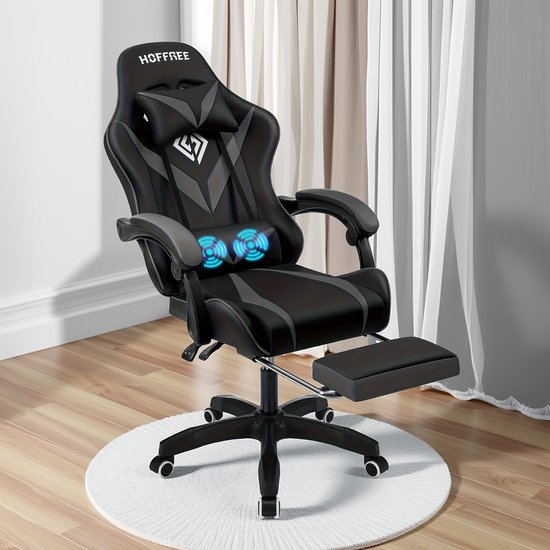 Gamingstoel bureaustoel met voetsteun, (EAN: ...3625) - Gamingstoel - €132,99