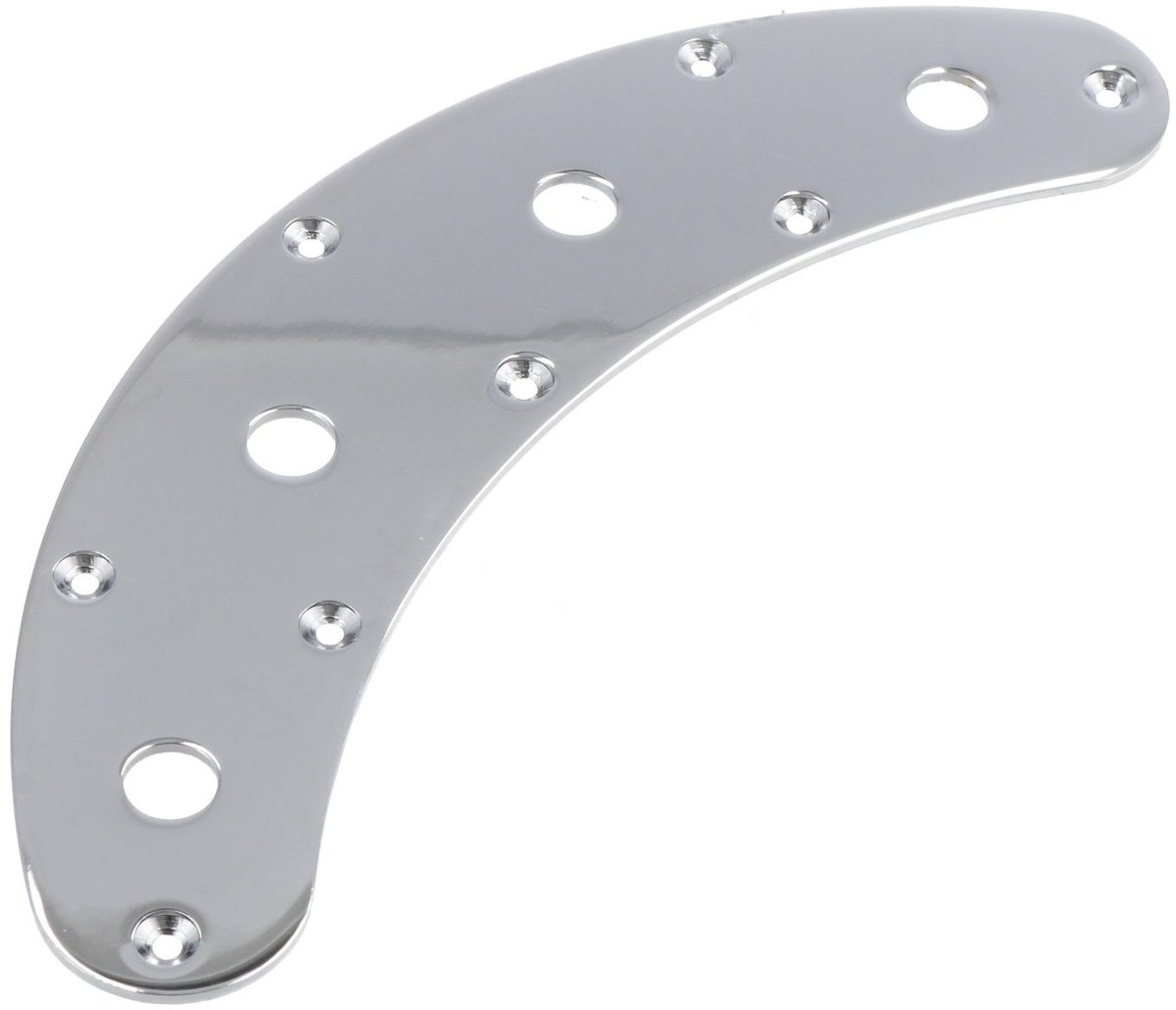 Fazley 10702 controle plate voor Ray-stijl basgitaren chrome