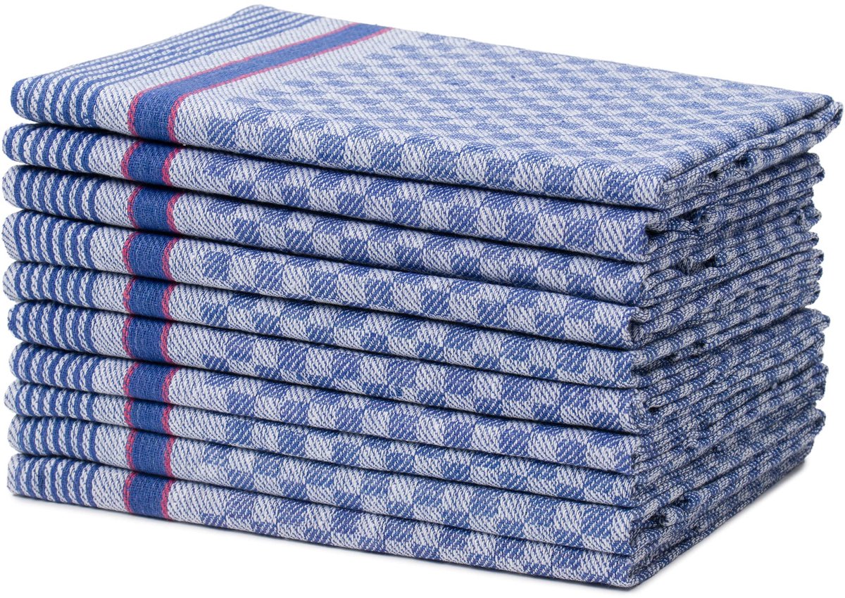 Unyqoos® Set van 10 katoenen doeken voor veelzijdig gebruik in keuken en huishouden