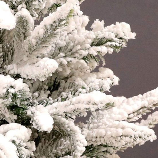 Kerstbomen Kerstboom Pre-Versierd Kunstmatige Boom met gedeeltelijk Flocked Sneeuw Denneappels bessen, for Indoor Outdoor Luxe kerstboom (Color : Multi-colored, Grootte : 1.5m/4.9ft