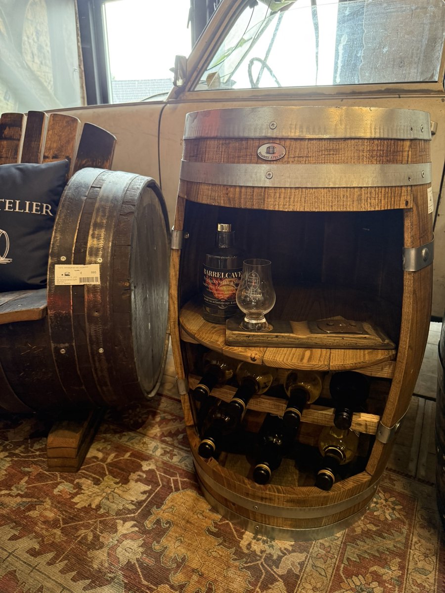 Wijnkast Bordeaux 110 L incl. plank & liggers / Drankkast / Houten Wijnrek / Wijnvat Kast