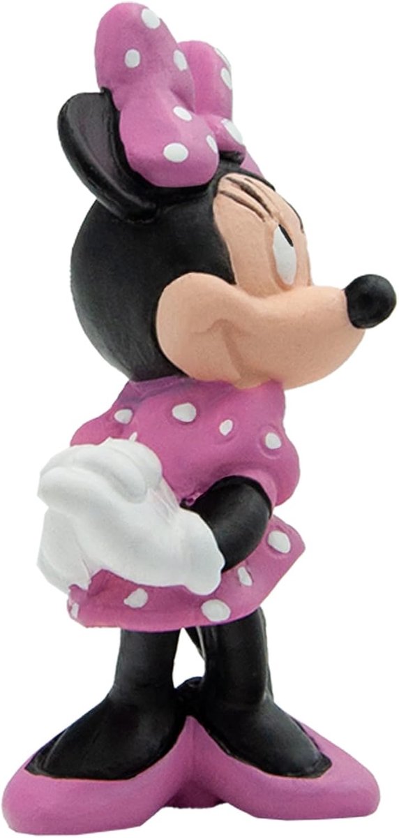 Bullyland 15349 – Speelfiguur en verzamelfiguur Minnie Mouse uit Disney, ca. 7 cm – levensecht en detailrijk vormgegeven – ideaal als taartfiguur en klein cadeautje voor kinderen vanaf 3 jaar. — afbeelding 3