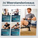 Illustraties tonen 16 weerstandsniveaus voor ouderen, beginners, gevorderden en experts.