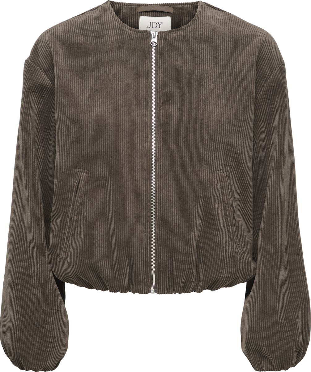 Jacqueline de Yong Jas Jdyalba Cord Balloon Jacket Otw Yfm 15382527 Chocolate Brown/metal Silv Dames Maat - M