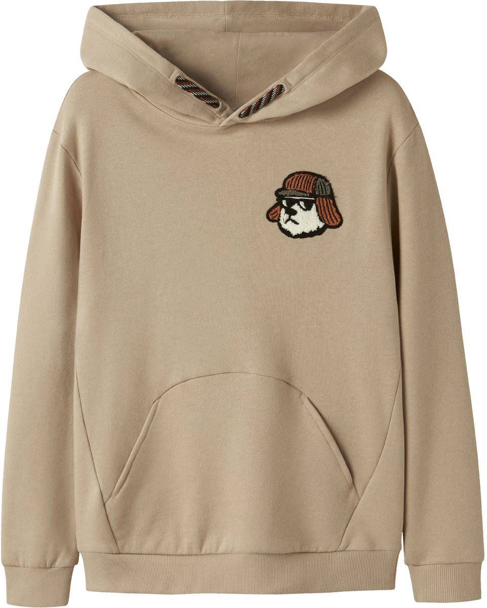 NAME IT - NKMOSVALD LS NREG SWEAT WH BRU BOX - Jongens - Sweaters