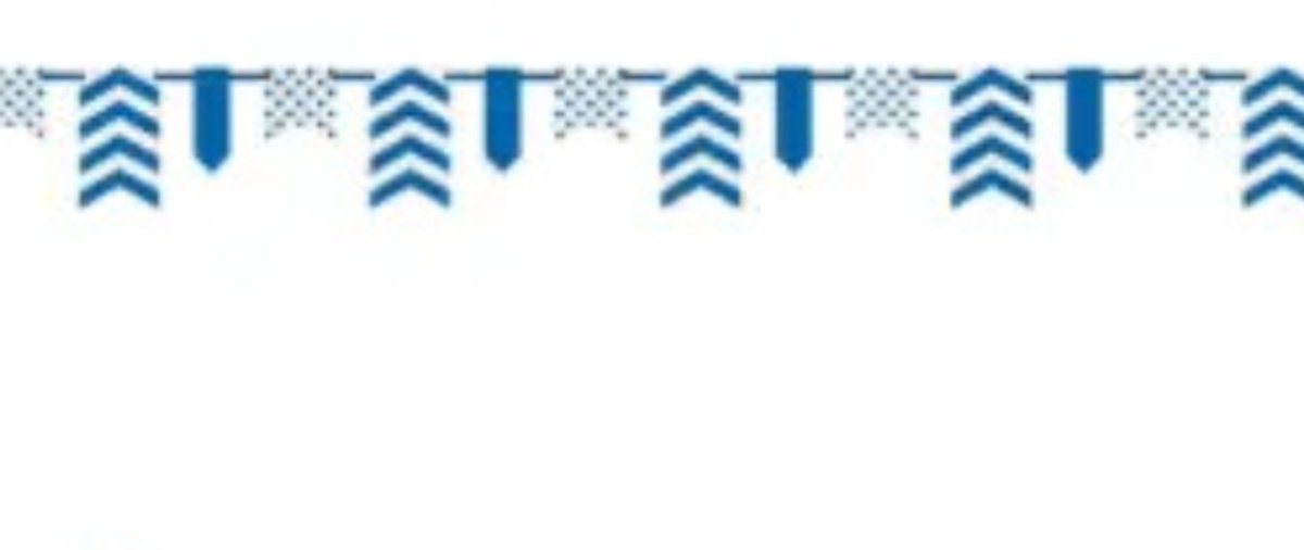 vlaggen banner- blauw (3.3m)