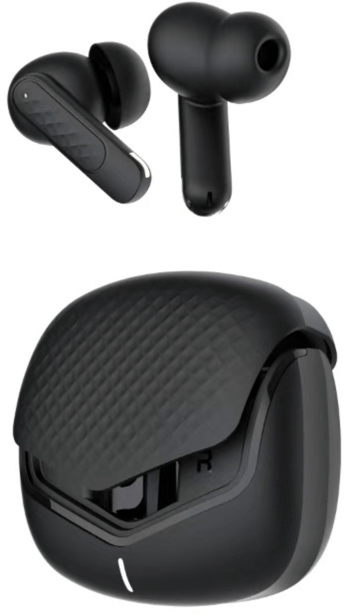 Noise Buddies Pulse - Draadloze oordopjes met Noise Cancelling - Bluetooth - Zwarte in ear bluetooth oordopjes - ANC + ENC
